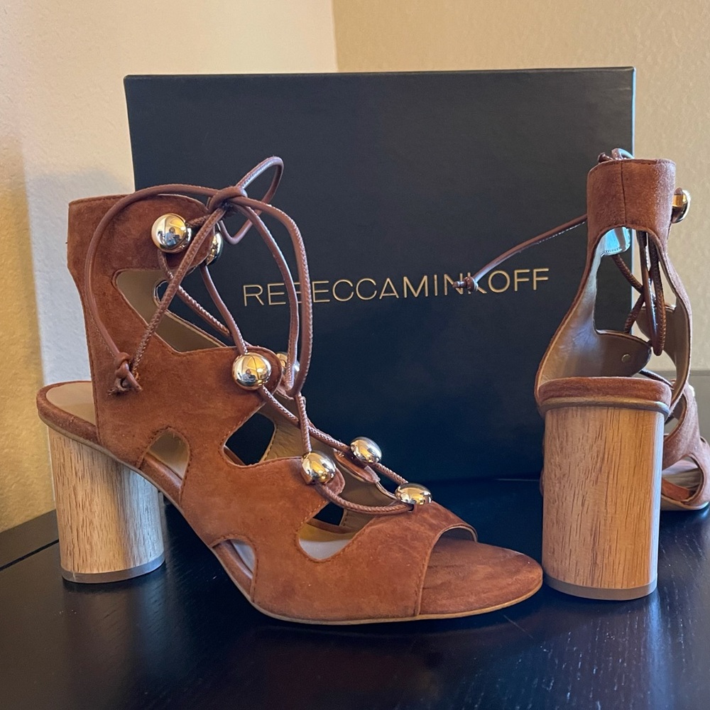 Rebecca Minkoff Brown Suede Sandles